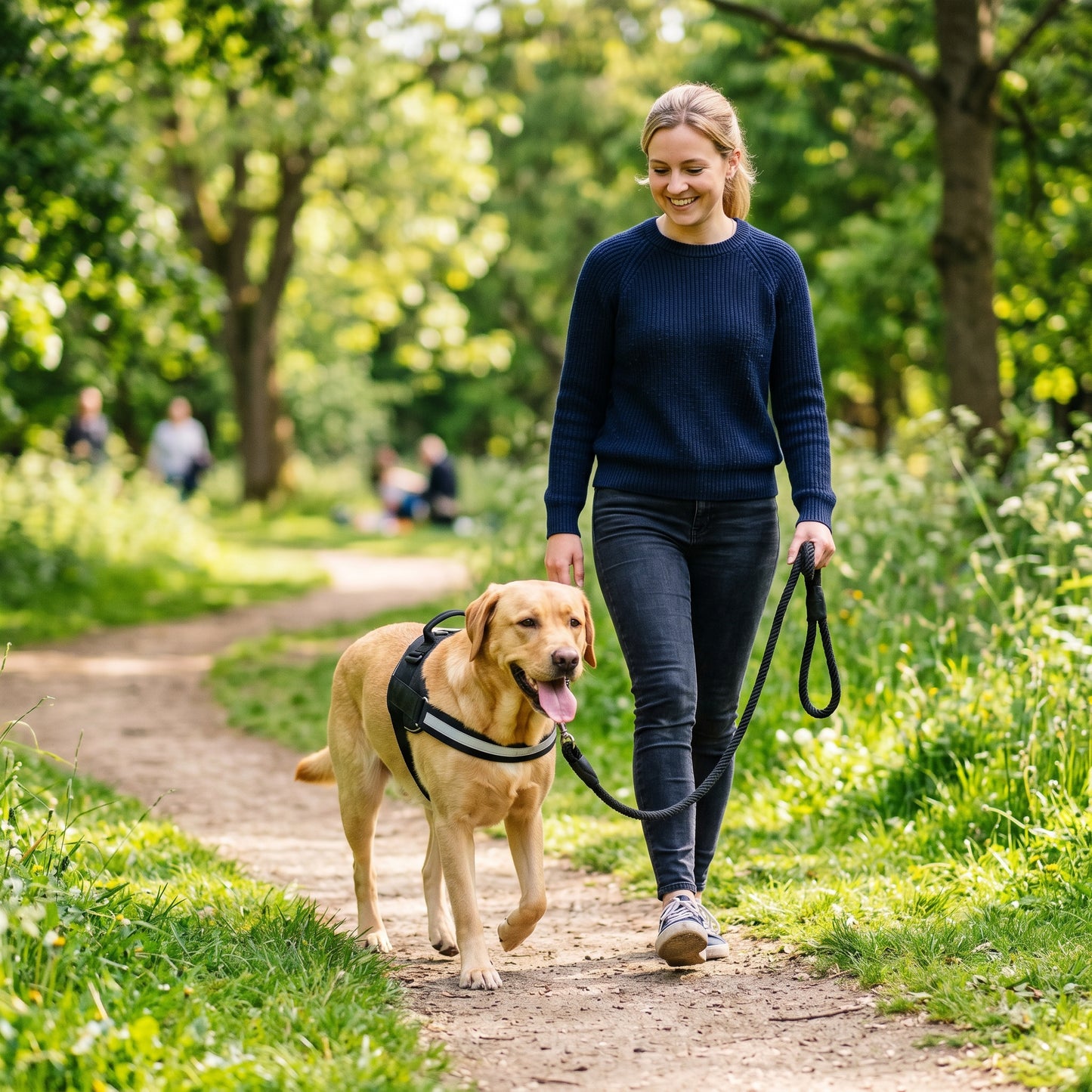Snuffio SafeWalk Pro — No-Pull & Reflecterend Harnas met Riem