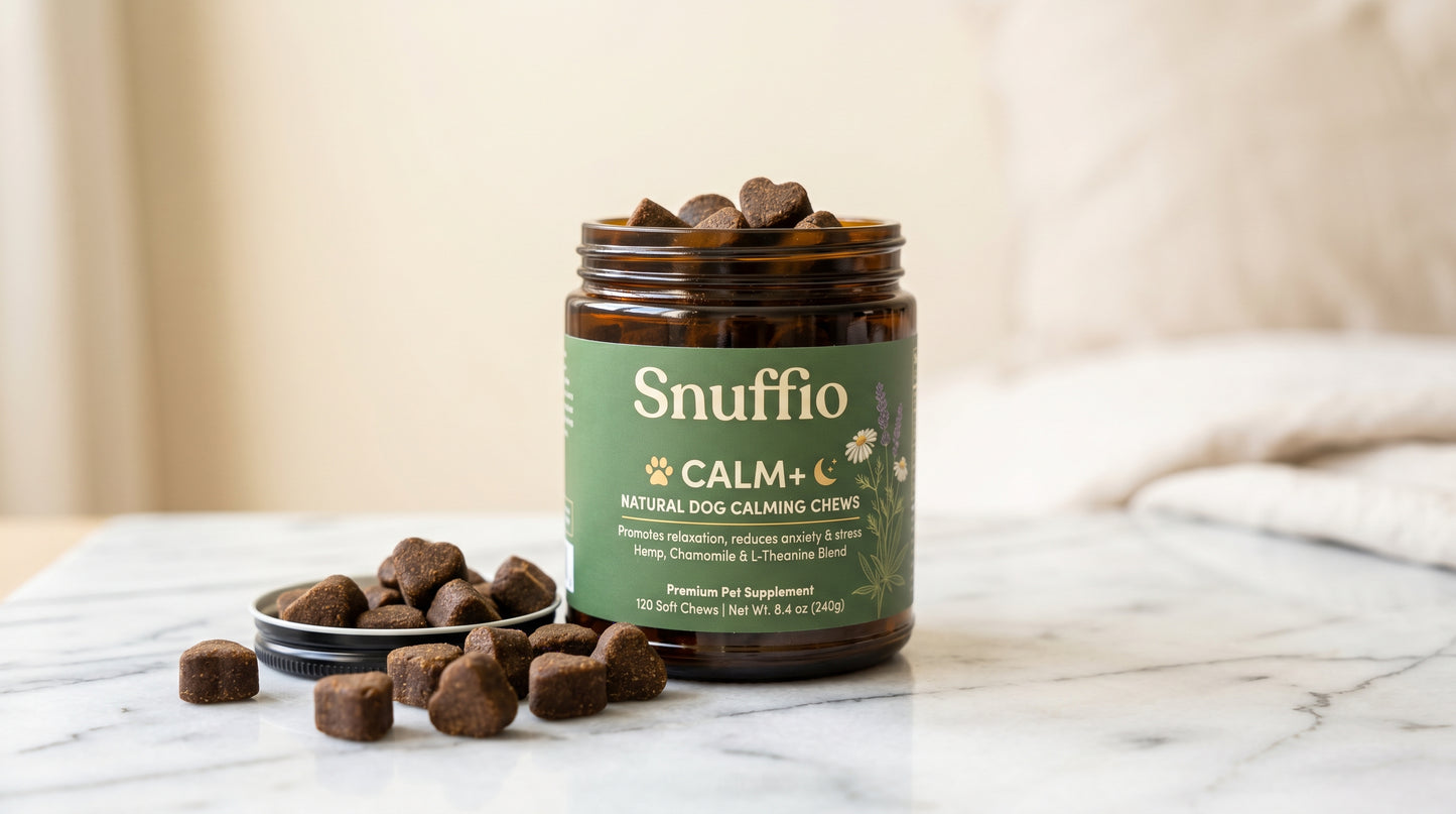 Snuffio Calm+ — Kalmerende chews voor angstige honden