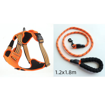 Snuffio SafeWalk Pro — No-Pull & Reflecterend Harnas met Riem