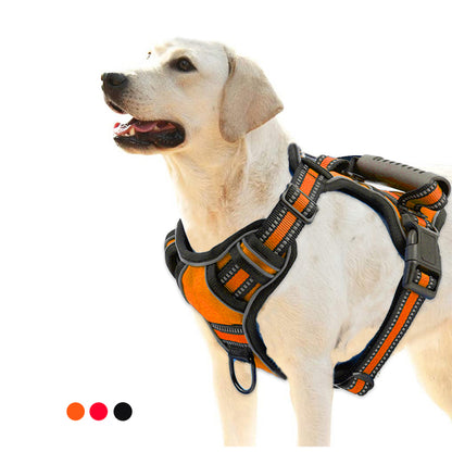 Snuffio SafeWalk Pro — No-Pull & Reflecterend Harnas met Riem