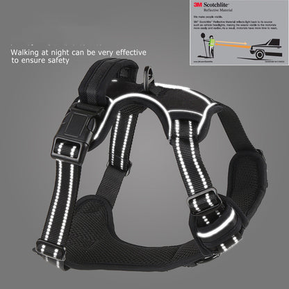 Snuffio SafeWalk Pro — No-Pull & Reflecterend Harnas met Riem