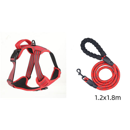 Snuffio SafeWalk Pro — No-Pull & Reflecterend Harnas met Riem