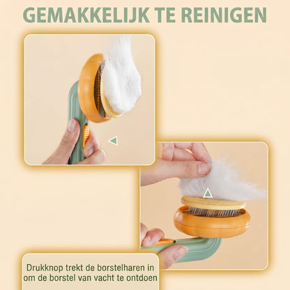 Snuffio FurBrush Pro — Zelfreinigend borstel voor honden & katten