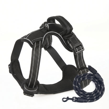 Snuffio SafeWalk Pro — No-Pull & Reflecterend Harnas met Riem
