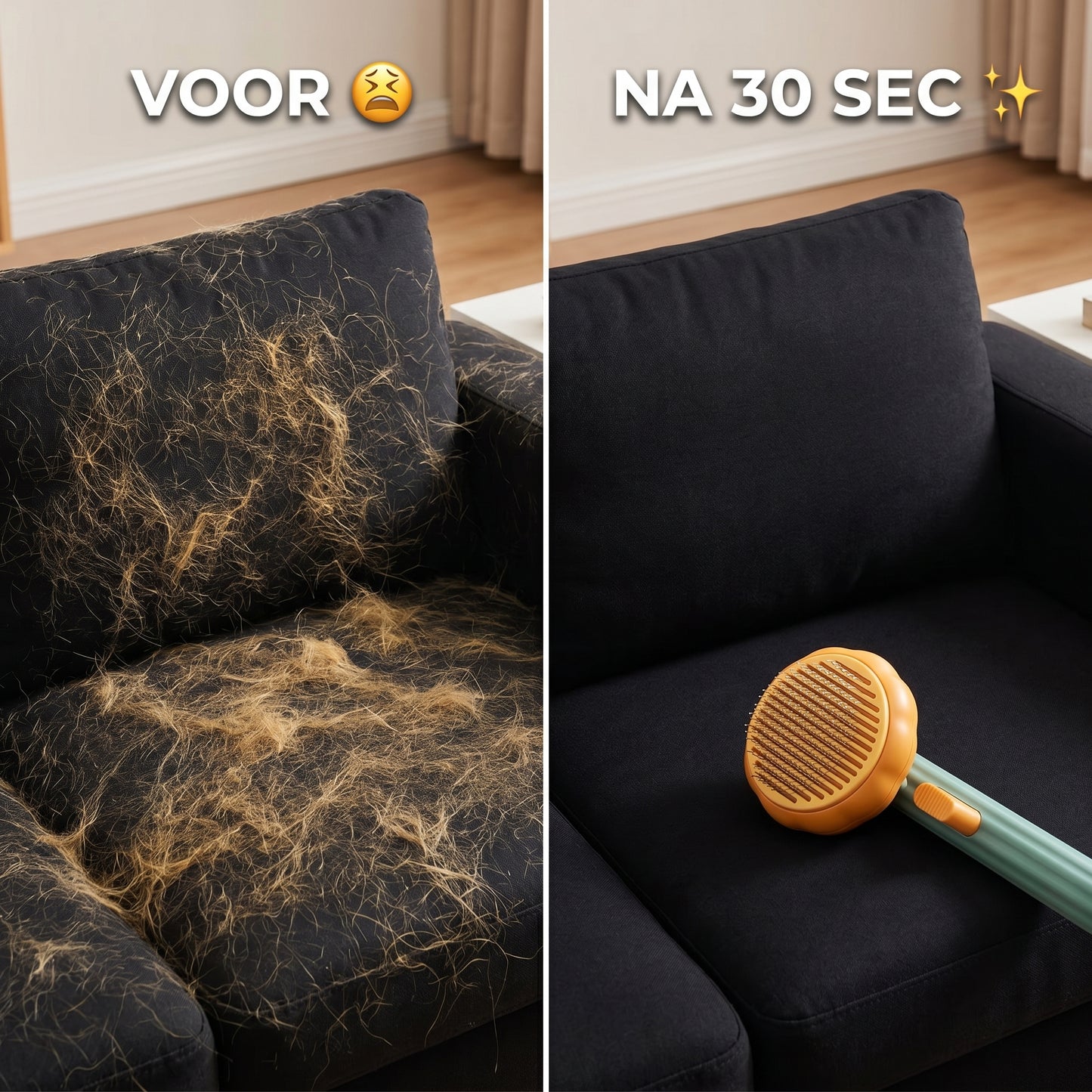 Snuffio FurBrush Pro — Zelfreinigend borstel voor honden & katten