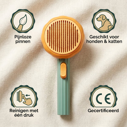 Snuffio FurBrush Pro — Zelfreinigend borstel voor honden & katten